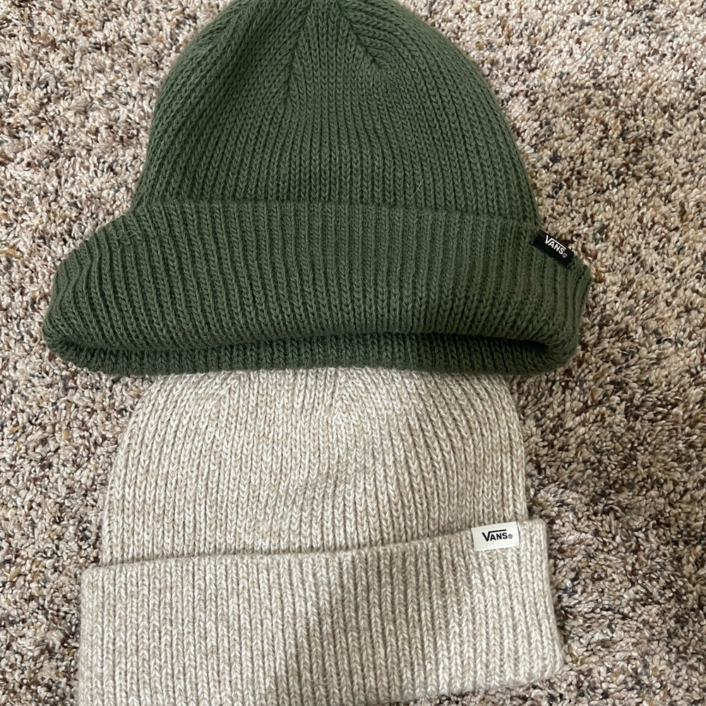 Vans -Green and Gray Knit Beanies Bundle